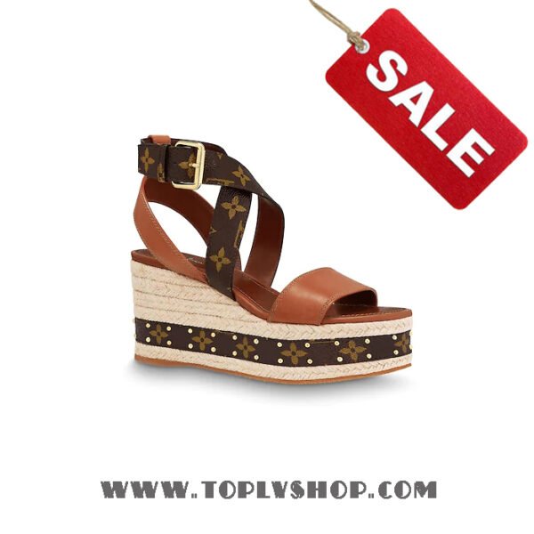 LV Boundary Wedge Sandal Louis Vuitton 1A63W5