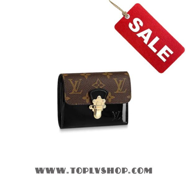 LV M61912 Louis Vuitton Cherrywood Compact Wallet