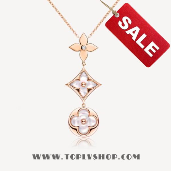 LV Color Blossom Lariat Necklace Louis Vuitton Q94262