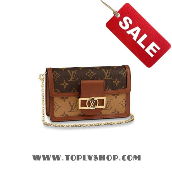 LV Dauphine Chain Wallet Louis Vuitton M68746