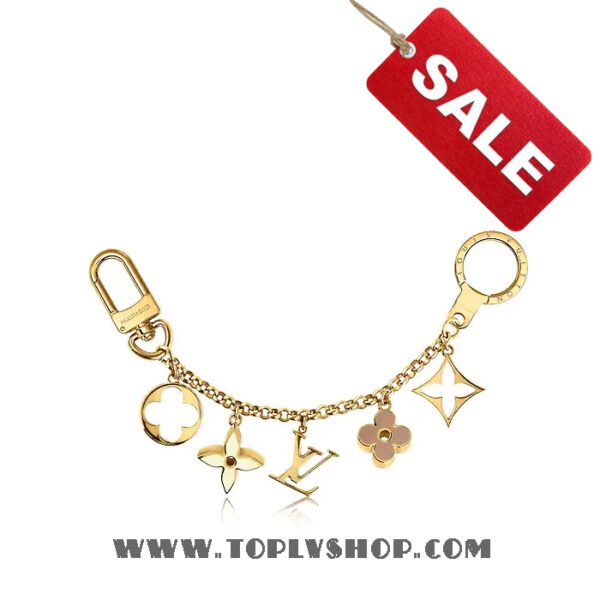 LV Fleur de Monogram Bag Charm Chain Louis Vuitton M65111