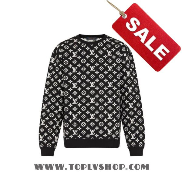 LV 1A7RRL Louis Vuitton Full Monogram Jacquard Crewneck