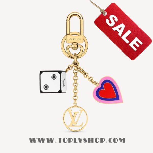 LV MP2913 Louis Vuitton Game On Dice and Heart Bag Charm and Key Holder