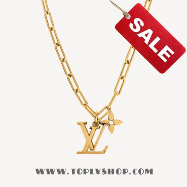 LV Flower Pendant Necklace Louis Vuitton MP2890