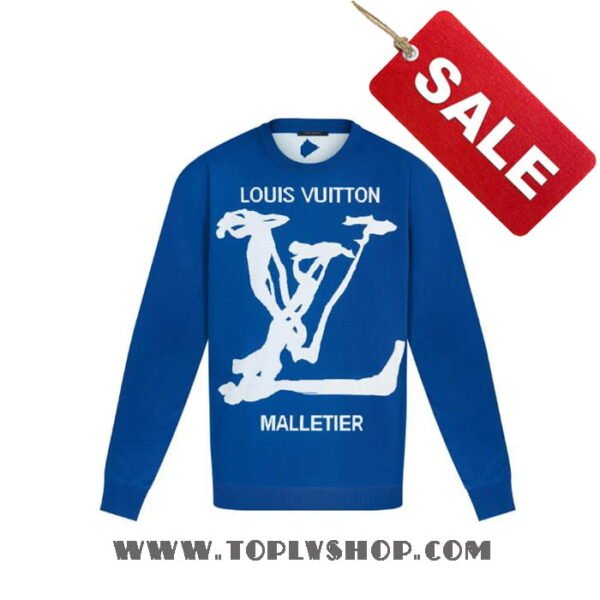 Louis Vuitton 1A7QU8 LV Scribbles Intarsia Crewneck