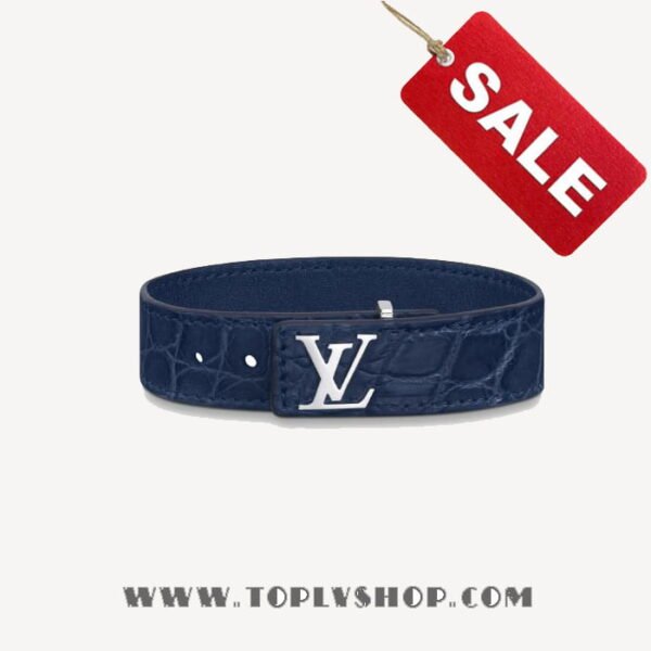 Louis Vuitton M6269D LV Slim Leather Bracelet