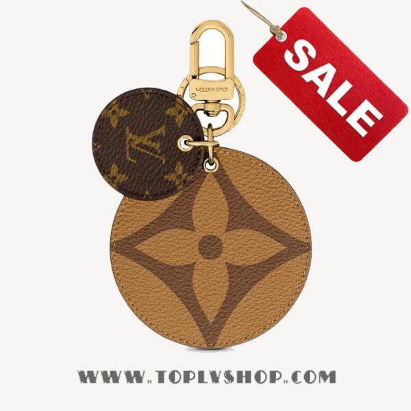 LV M69317 Louis Vuitton Monogram Reverse Key Holder and Bag Charm