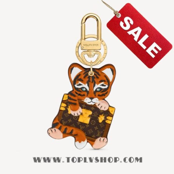 LV Precious Tiger Bag Charm and Key Holder Louis Vuitton M00557