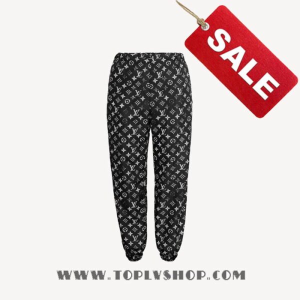 LV 1A5TSI Louis Vuitton Stencil-Effect Monogram Jogging Pants